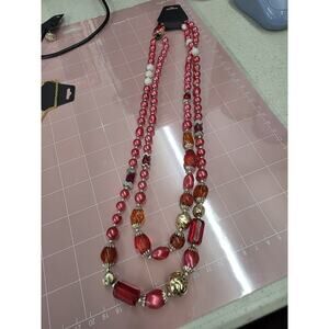 Vintage Japanese Double Strand Pink